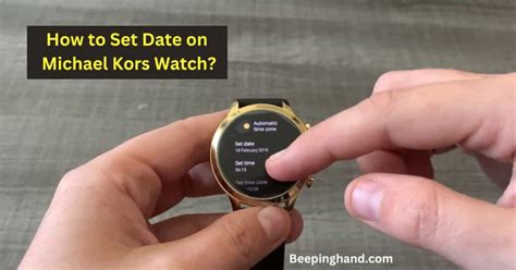 Michael Kors watch date adjustment